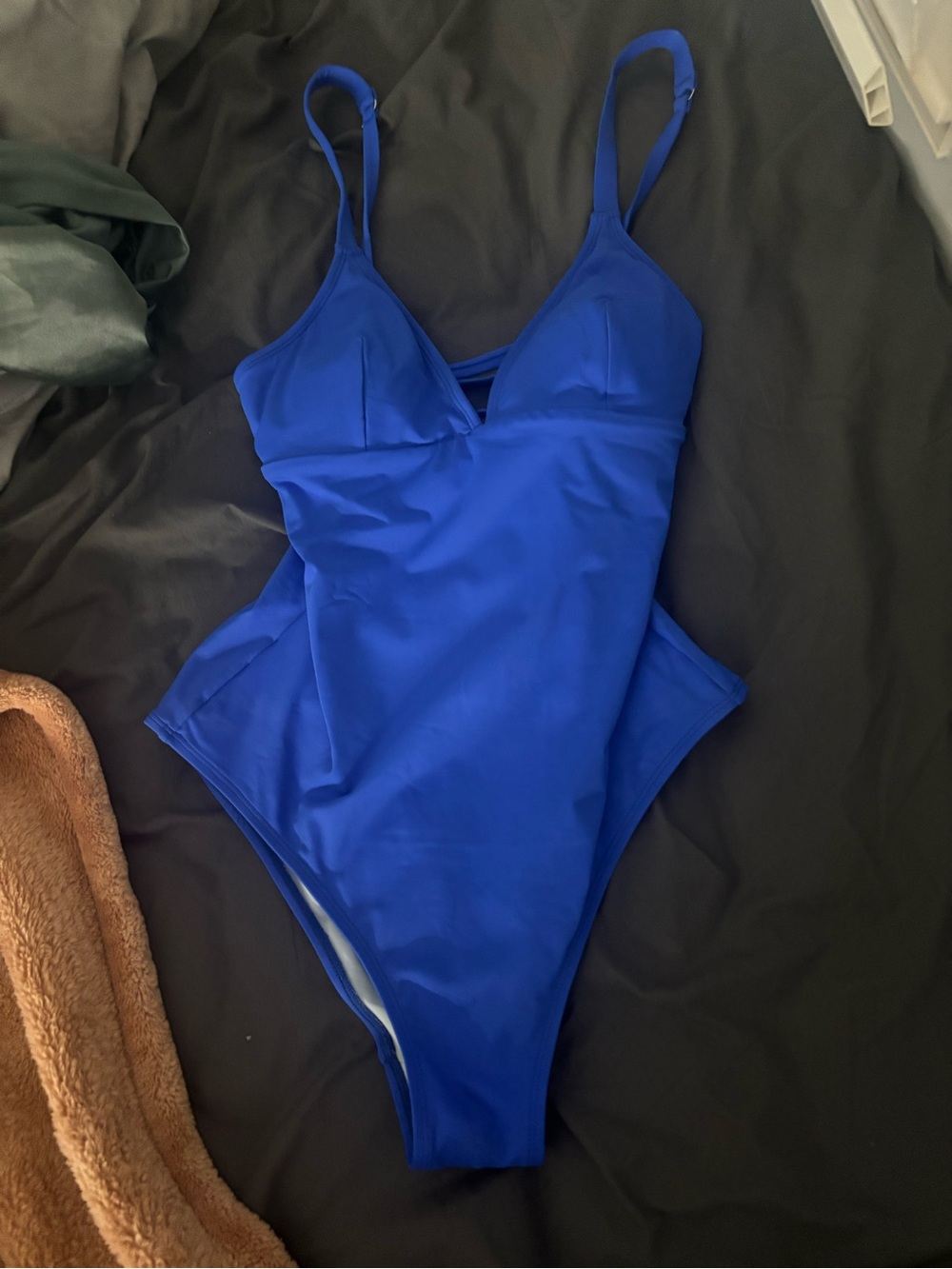 CUPSHE TikTok Blue One-Piece Swimsuit
